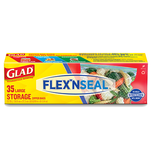 Glad® FLEX’N SEAL™ Storage Bags 35 Count