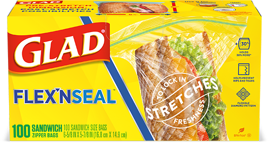 Glad FLEX'N SEAL™ Sandwich Bags  100 Count