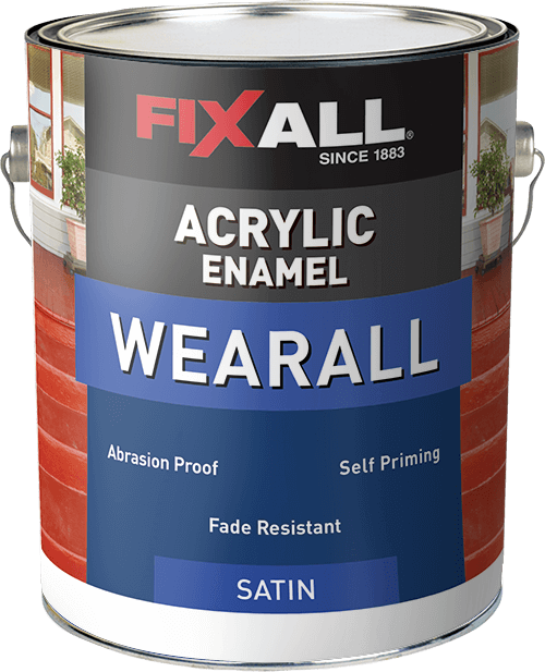 FixAll   Wearall Acrylic Satin Paint - Medium Base - 1 Gallon