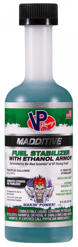 VP Racing Fuel Stabilizer With Ethanol Armor® – 2 & 4-Cycle Engines 8 oz.