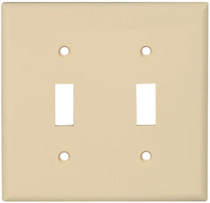 2 GANG SWITCH PLATE WHITE