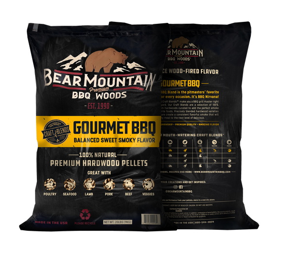 Bear Mountain Premium BBQ Woods Gourmet BBQ Craft Blends™ Wood Pellets 20 Lbs