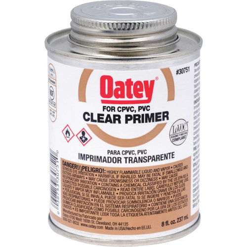 Oatey 8 Oz. Clear Pipe and Fitting Primer for PVC/CPVC