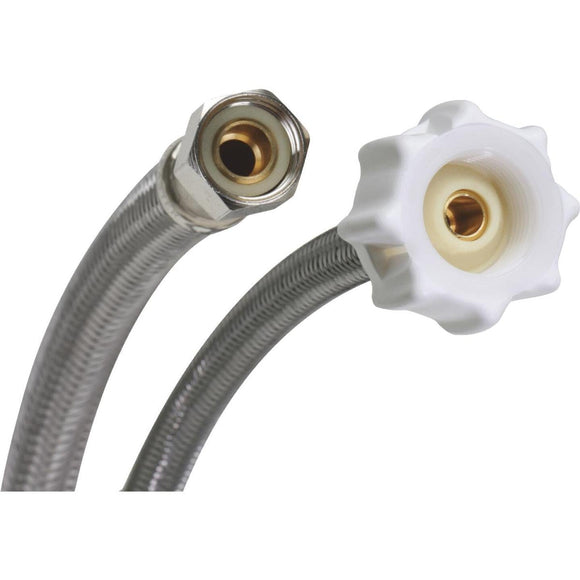 Fluidmaster Click Seal 3/8 In. Comp x 7/8 In. Ballcock x 20 In. L Braided Stainless Steel Toilet Connector