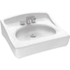 Cato Caribe Rectangle Wall Hung Bathroom Sink, White