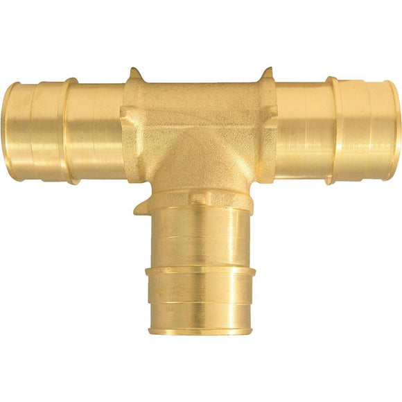 Conbraco 1 In. x 1 In. x 1 In. Barb Brass PEX Tee, Type A