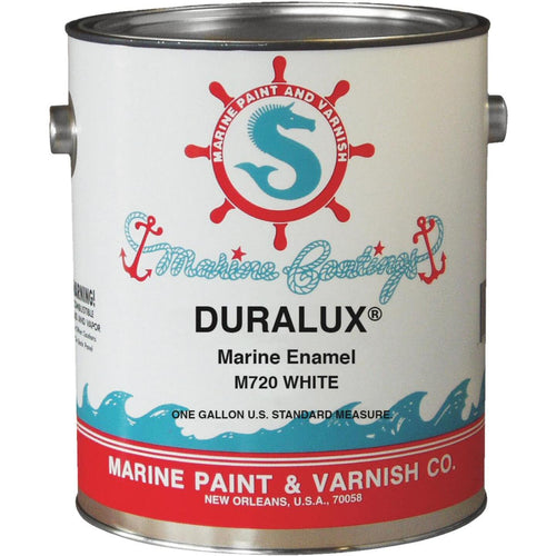 DURALUX Gloss Marine Enamel, White, 1 Gal.