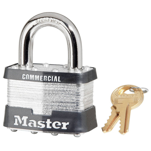 Master Lock Laminated Padlocks 2in (51mm) Wide Laminated Steel Pin Tumbler Padlock