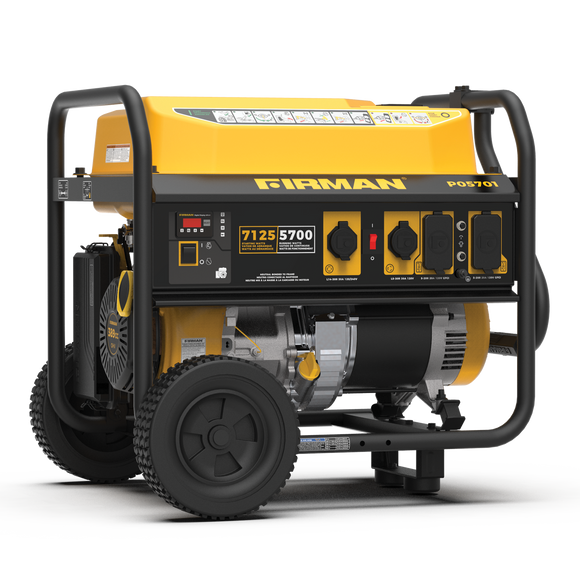 Firman Power Equipment Gas Portable Generator 7125w Recoil Start 120/240v