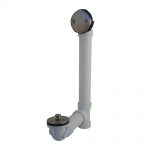 Braxton Harris Company 1-1/2″ Sch 40 Lift/ Turn 2-Hole Bath Waste- PVD Satin Nickel