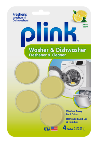 Summit Brands Plink® Washer & Dishwasher Freshener & Cleaner, Fresh Lemon