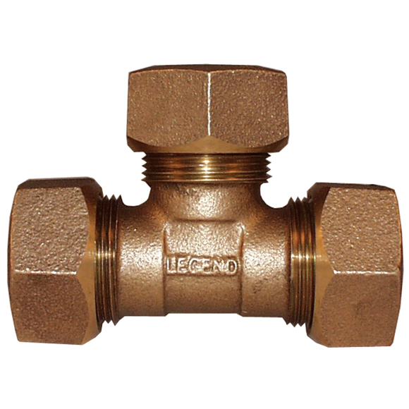 Legend Valve 313-434NL No Lead Bronze Ring Compression X Ring Compression X Ring Compression Tee 3/4