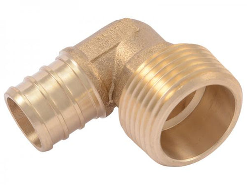 Sharkbite Brass Crimp Adapter Elbow 3/4 in. x 3/4 in. MNPT