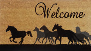 Qrri Inc Welcome Horses Enter Mat 20