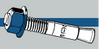 Midwest Fastener TorqueMaster Blue Wedge Anchors 3/8 x 3