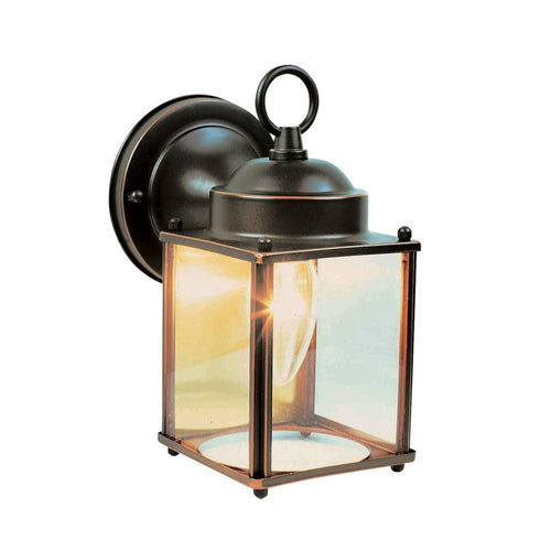 Design House Coach Outdoor Wall-Mount Downlight Sconce in Oil-Rubbed Bronze 8-Inch by 4.5-Inch