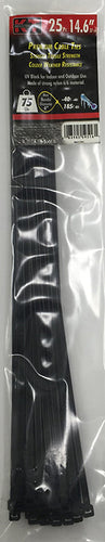 K-T Industries 14.6 Standard Duty, Uv Black, 25/Pk