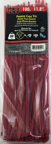 K-T Industries 11.8 Red Standard Duty, 100/Pk