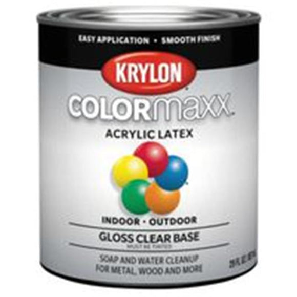 Krylon COLORmaxx paint Clear (1 Quart, Clear Base Paint)