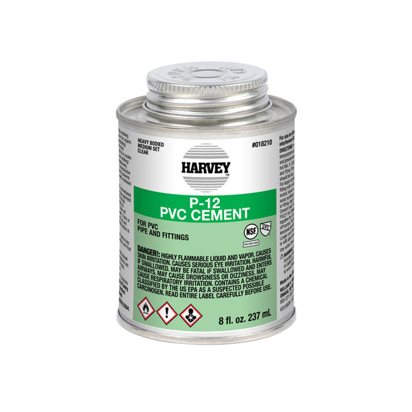 Harvey 8 oz. P-12 PVC Heavy Body Clear Cement