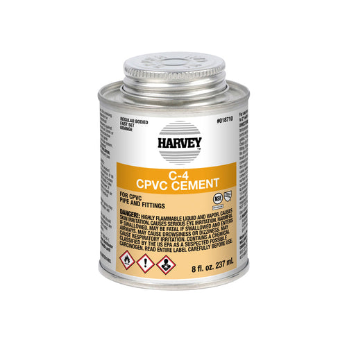 Harvey 8 oz. C-4 CPVC Regular Body Orange Cement