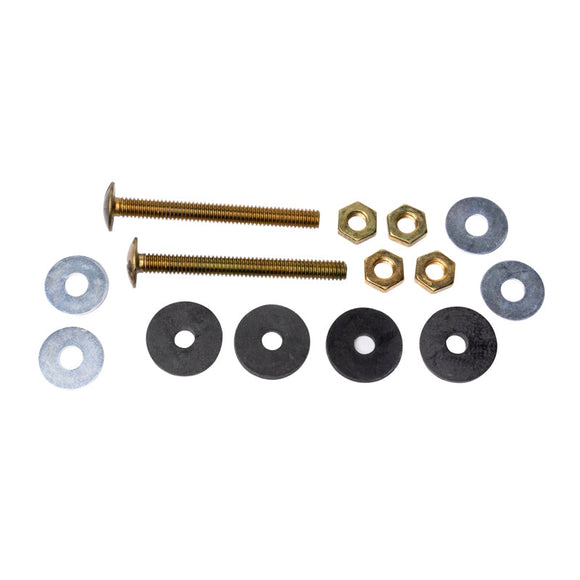 William H Harvey 5/16 in. x 3 in. Brass Tank Bolt Kit with Hex Nuts