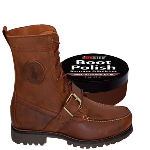 Jobsite & Manakey Group Boot Polish Medium brown