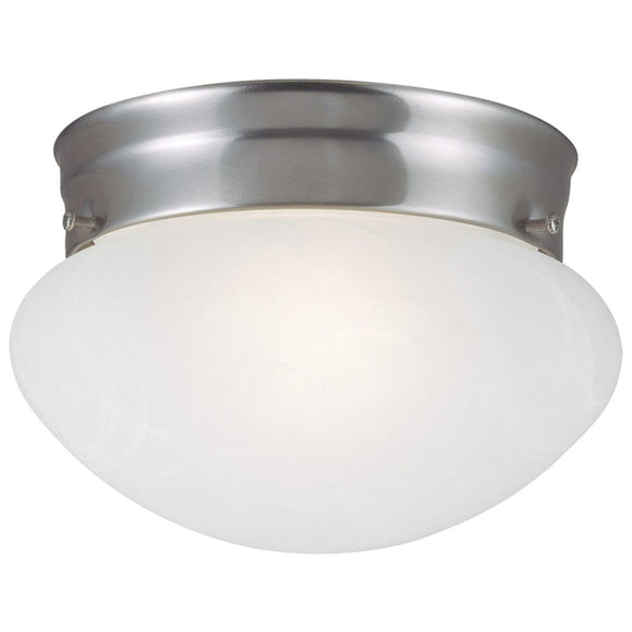 Design House Millbridge Dome Ceiling Light in Satin Nickel, 2-Light 5.25-Inch by 9.5-Inch,