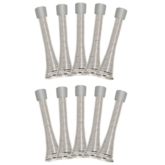 Design House  Satin Nickel Spring Door Stop, 10-Pack