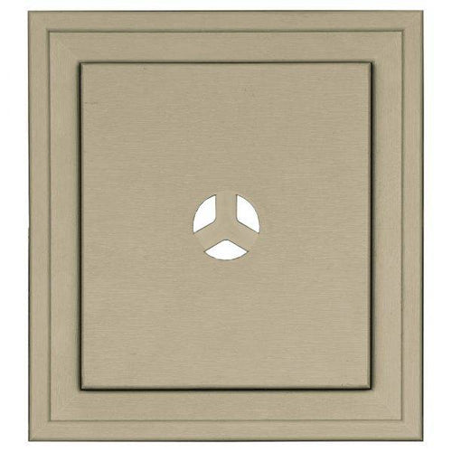 Builders Edge Scallop Mounting Block, 7 x 8, White