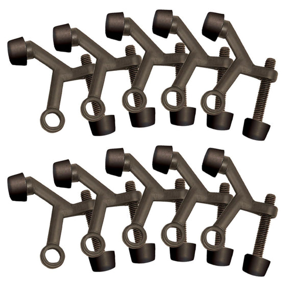 Design House Standard Hinge Pin Door Stop in Oil-Rubbed Bronze, 2.1-Inch, 10-Pack