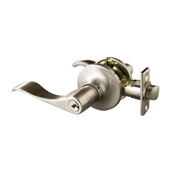 Design House Stratford Entry Door Knob in Satin Nickel