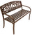 Leigh Country Welcome Metal Bench Brown 25 L x 50.5 W x 34.00 H